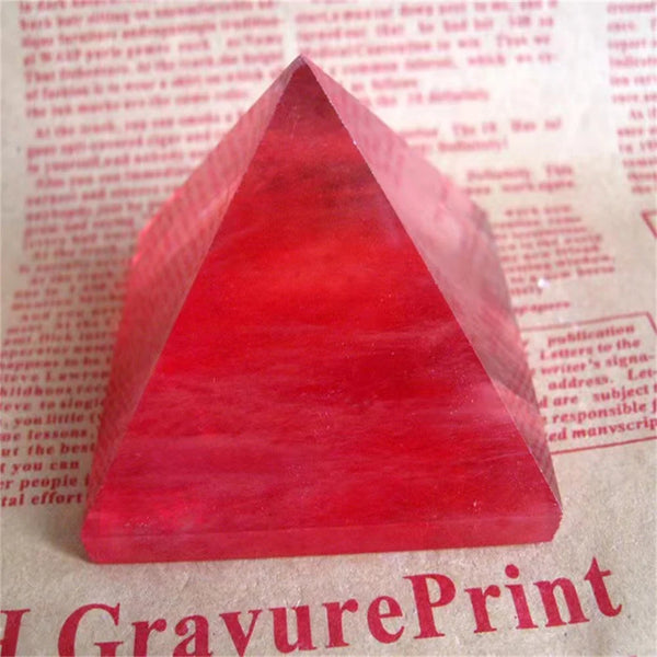 Red Smelting Crystal Pyramid-ToShay.org