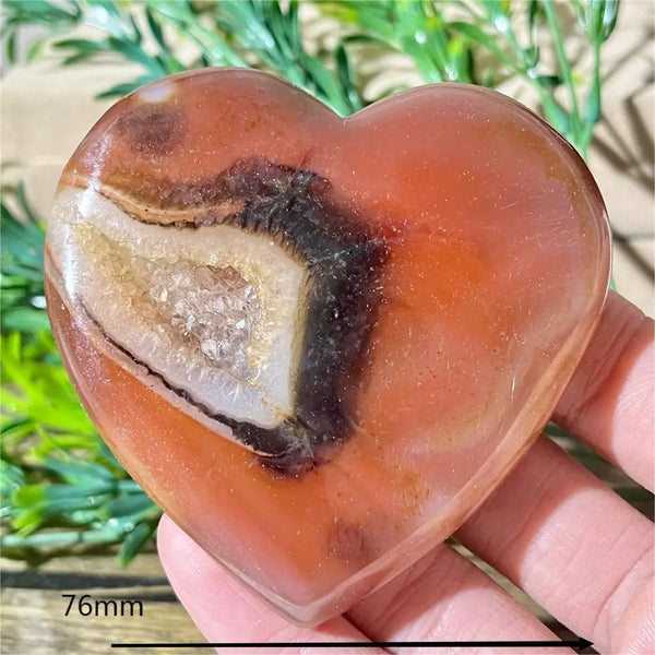 Yellow Agate Druzy Heart-ToShay.org