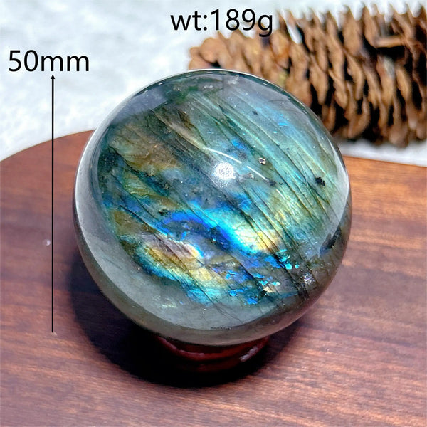 Blue Flash Labradorite Ball-ToShay.org