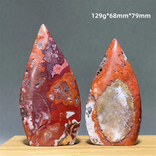 Red Lace Agate Torch-ToShay.org