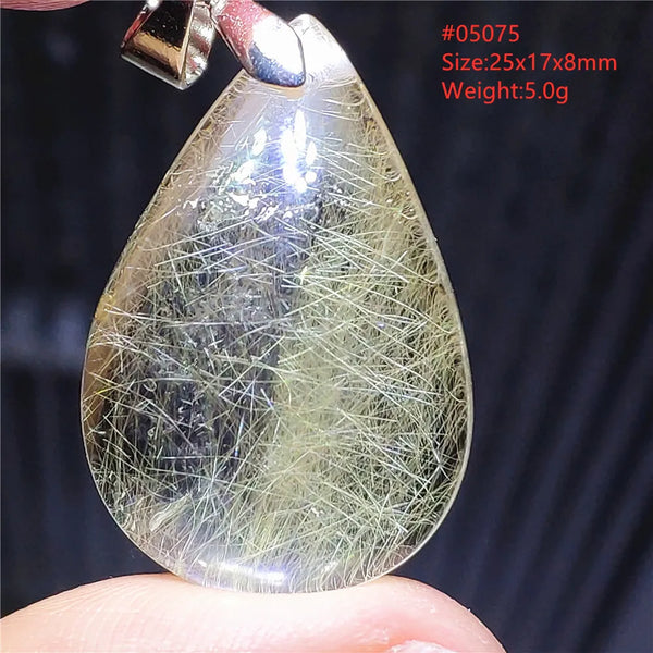 Gold Rutilated Quartz Pendant-ToShay.org