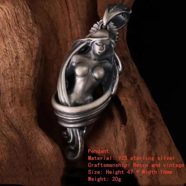 Silver Woman Pendant-ToShay.org