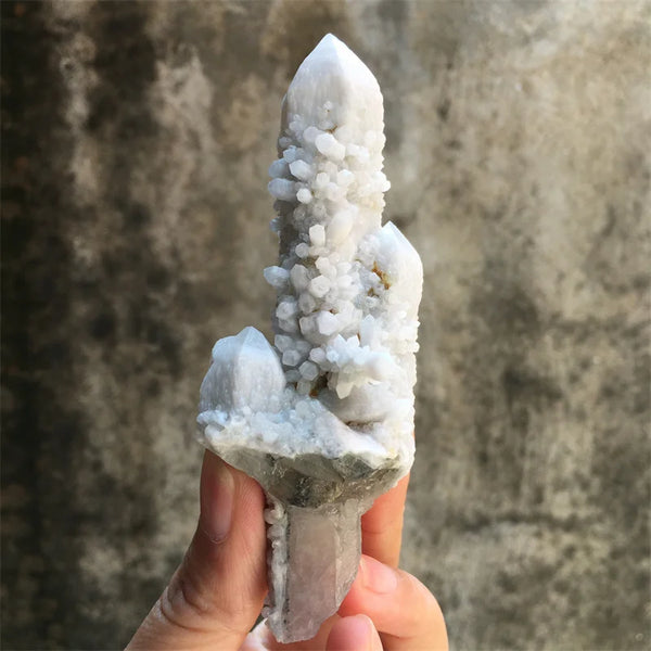 White Fluorite Cluster Point-ToShay.org