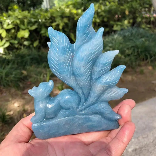 Blue Apatite Nine-Tailed Fox-ToShay.org