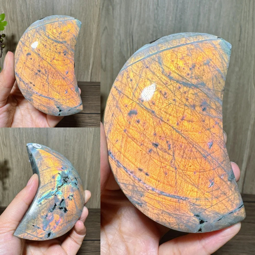 Purple Flashy Labradorite Moon-ToShay.org