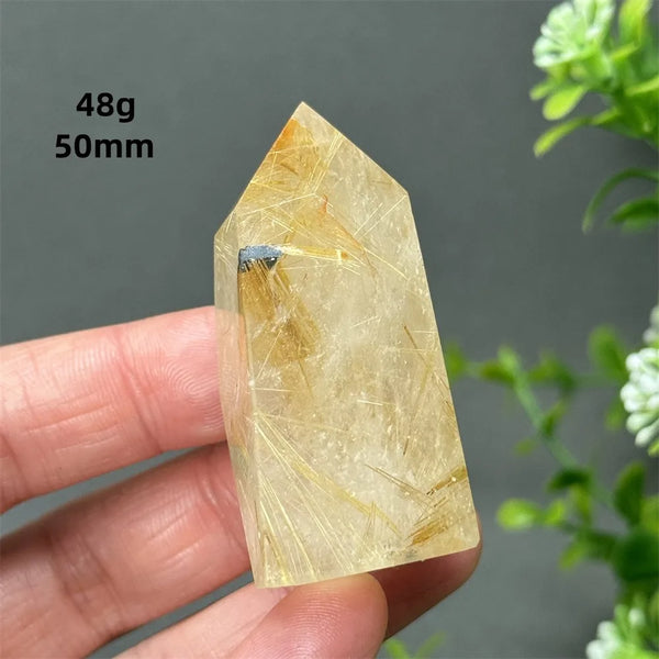 Gold Red Hair Crystal Point-ToShay.org