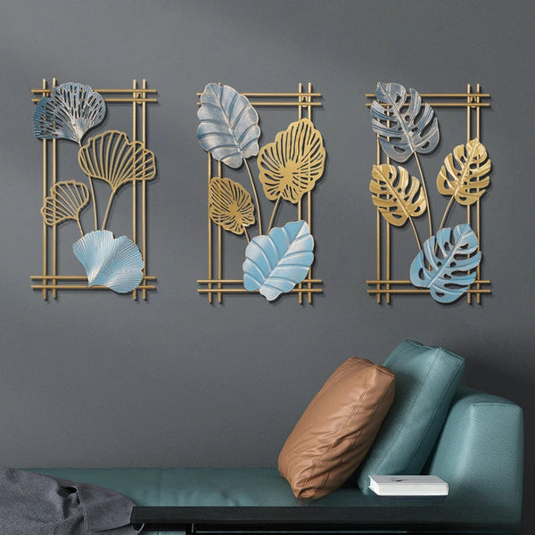 Gold Leaf Iron Wall Art-ToShay.org