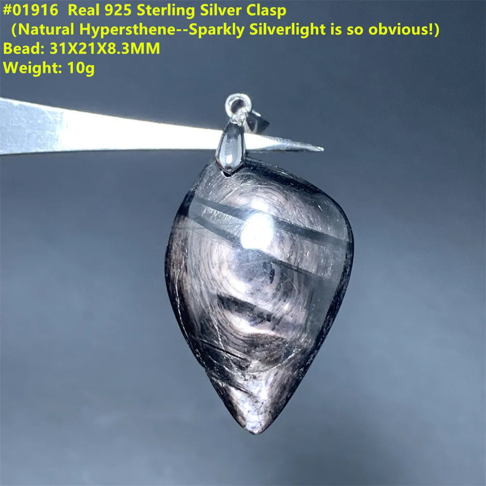 Black Hypersthene Pendant-ToShay.org