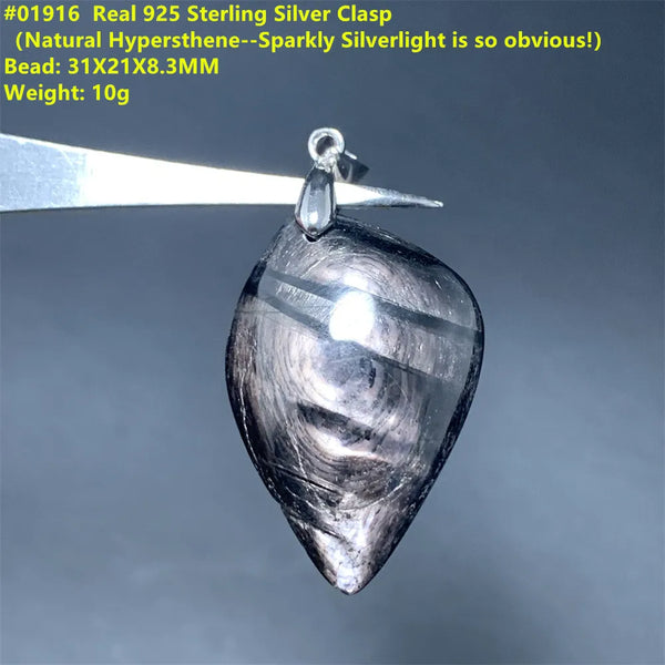 Black Hypersthene Pendant-ToShay.org