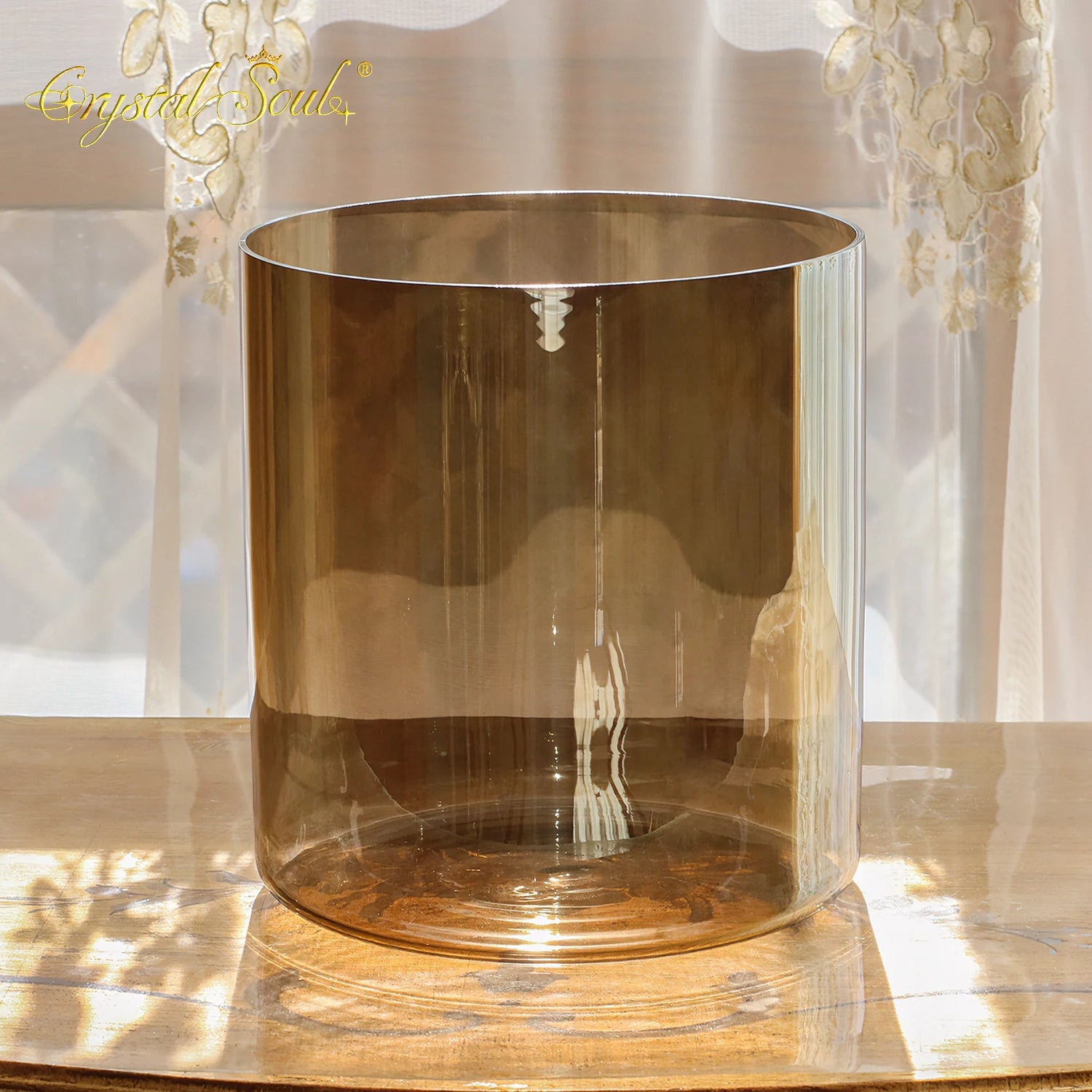 Smokey Brown Crystal Singing Bowls-ToShay.org
