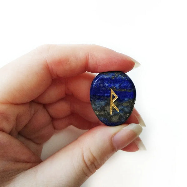 Blue Lapis Lazuli Rune Stones-ToShay.org