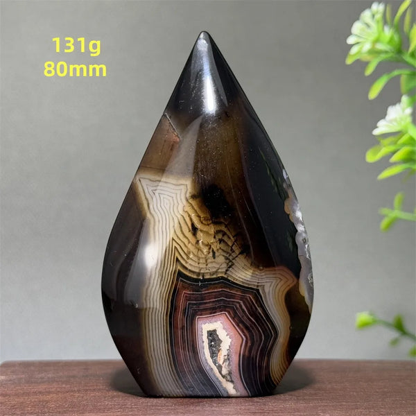 Black Striped Agate Torch-ToShay.org