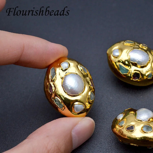 White Pearl Paved Beads-ToShay.org