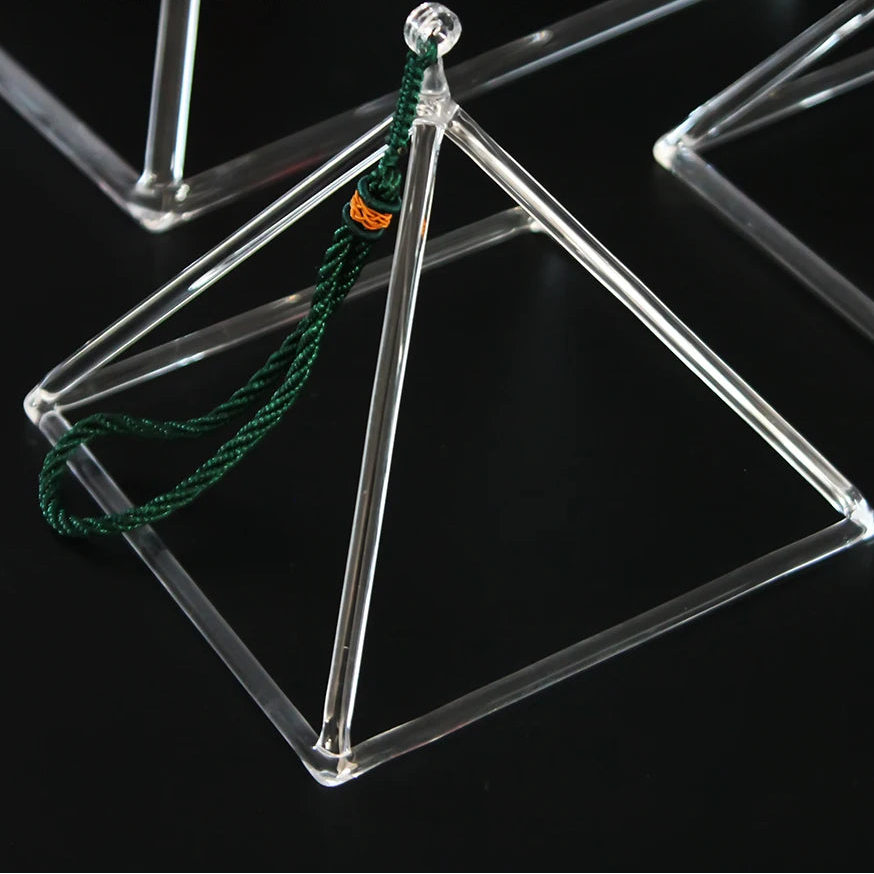 Clear Crystal Singing Pyramid-ToShay.org