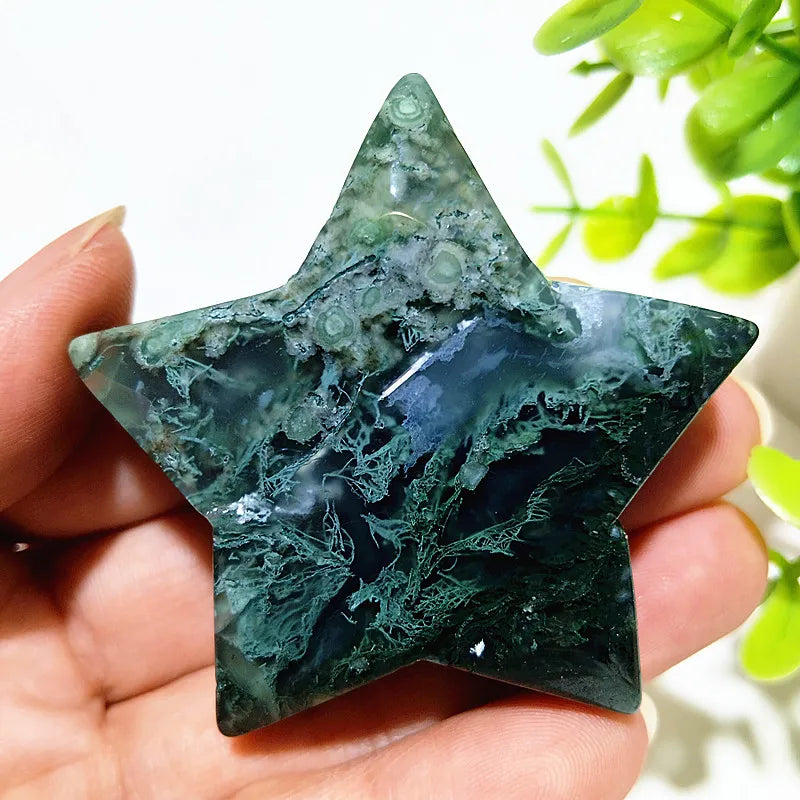Green Moss Agate Star-ToShay.org