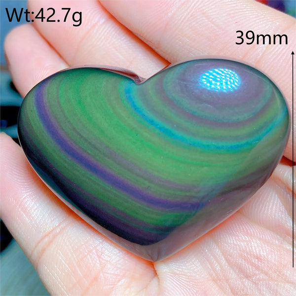 Rainbow Obsidian Heart-ToShay.org