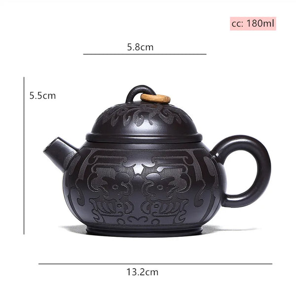 Black Clay Tea Pot-ToShay.org