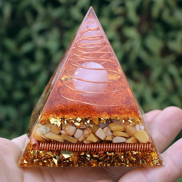 Energy Orgonite Pink Pyramid-ToShay.org