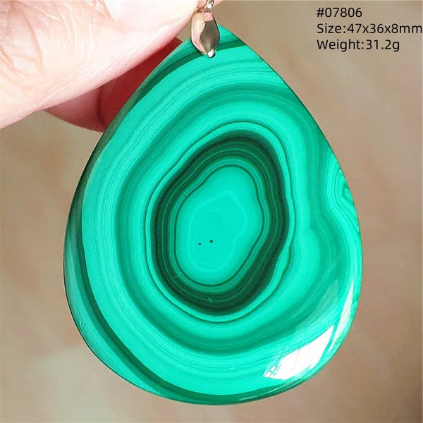 Green Malachite Chrysocolla Pendant-ToShay.org