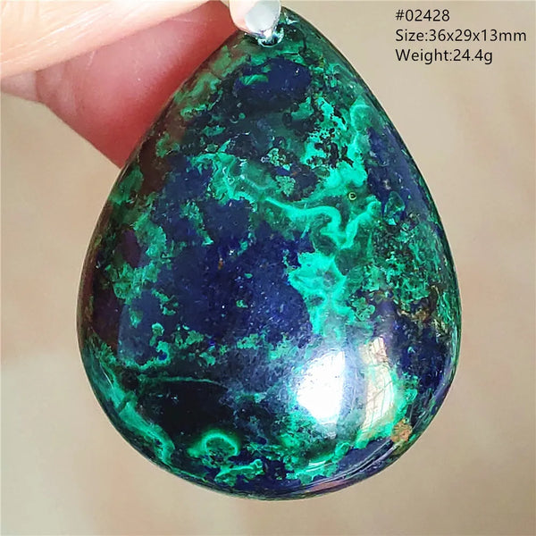 Blue Azulite Pendant-ToShay.org