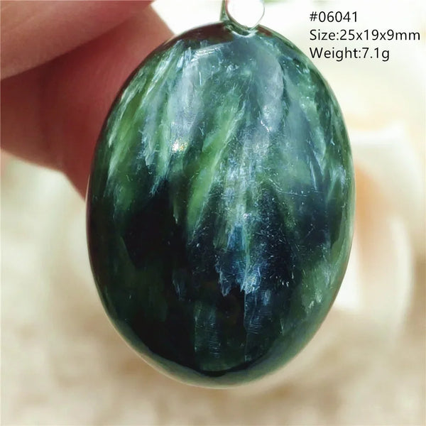 Green Seraphinite Pendant-ToShay.org