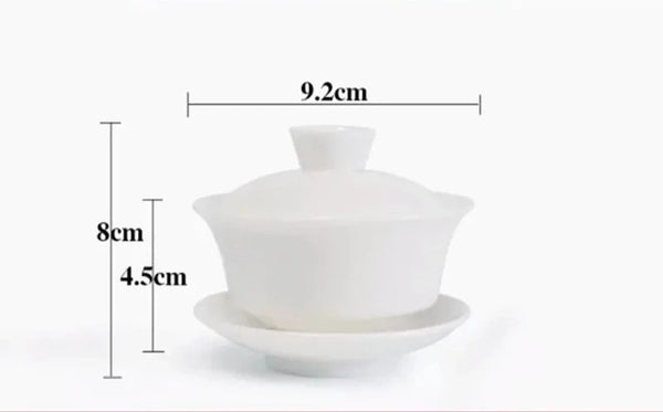White Porcelain Tea Bowls-ToShay.org