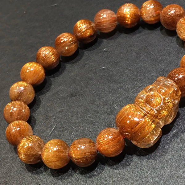 Copper Rutilated Pi Xiu Bracelet-ToShay.org