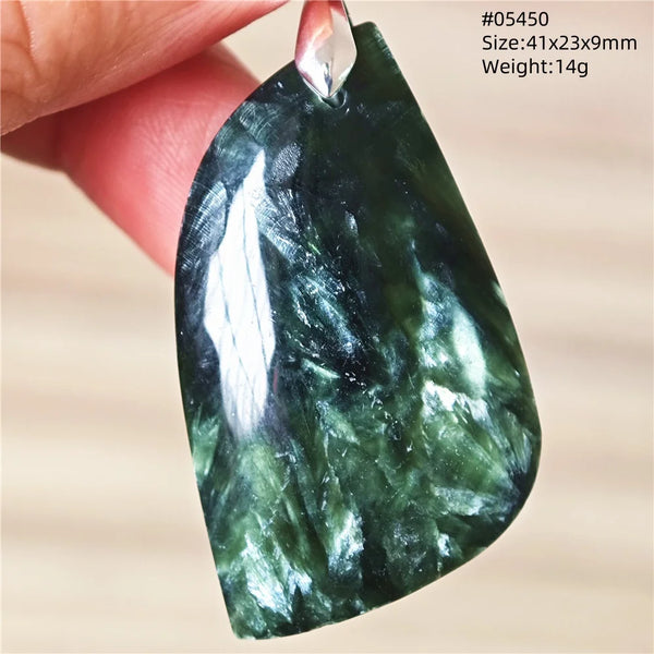 Green Seraphinite Pendant-ToShay.org