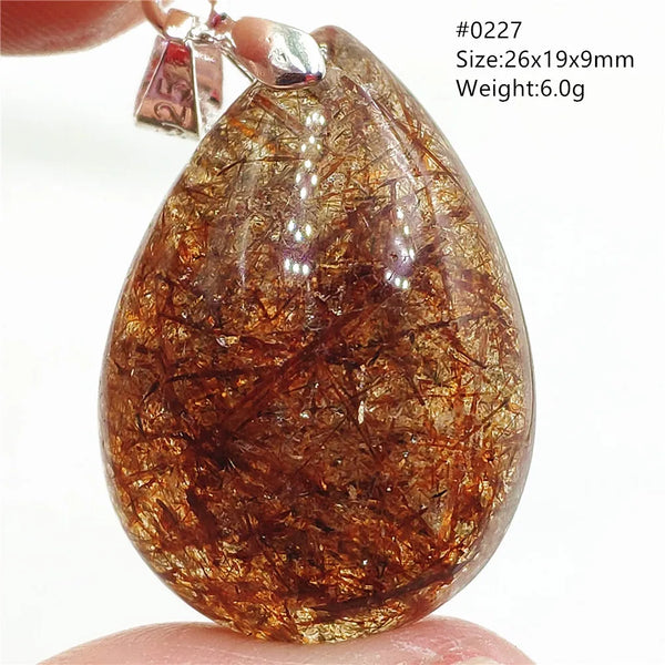 Gold Rutilated Quartz Pendant-ToShay.org