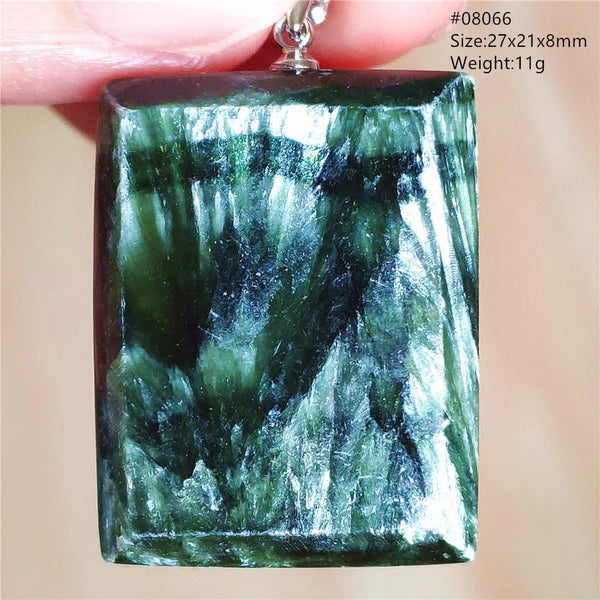 Green Seraphinite Pendant-ToShay.org