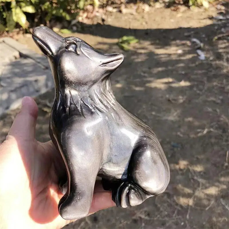 Silver Obsidian Wolf-ToShay.org