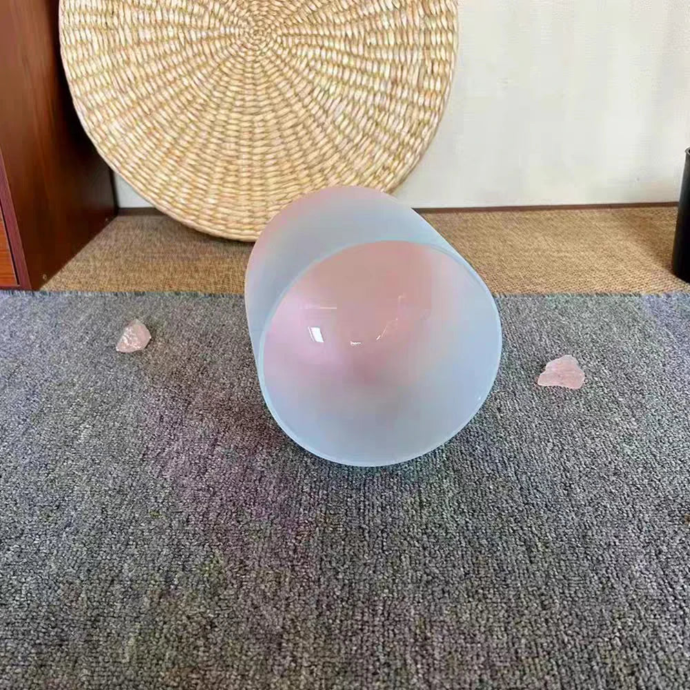 Blue Pink Crystal Singing Bowl-ToShay.org