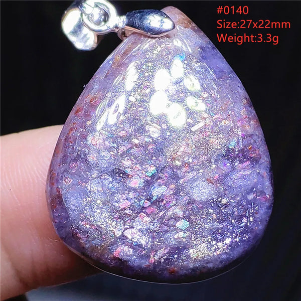 Blue Blood Red Lolite Pendant-ToShay.org