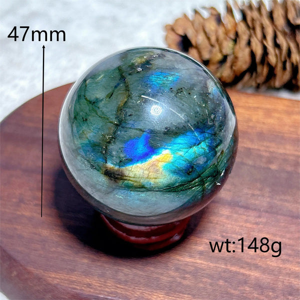 Blue Flash Labradorite Ball-ToShay.org