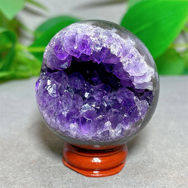 Purple Amethyst Cluster Ball-ToShay.org