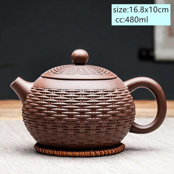 Yixing Clay Bamboo Teapot-ToShay.org