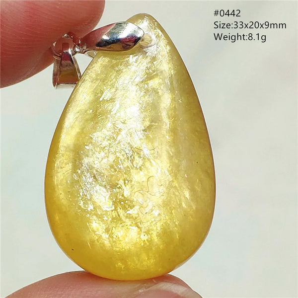 Gold Lepidolite Pendant-ToShay.org