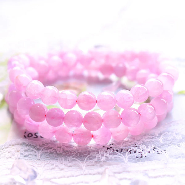 Pink Kunzite Wrap Bracelet-ToShay.org