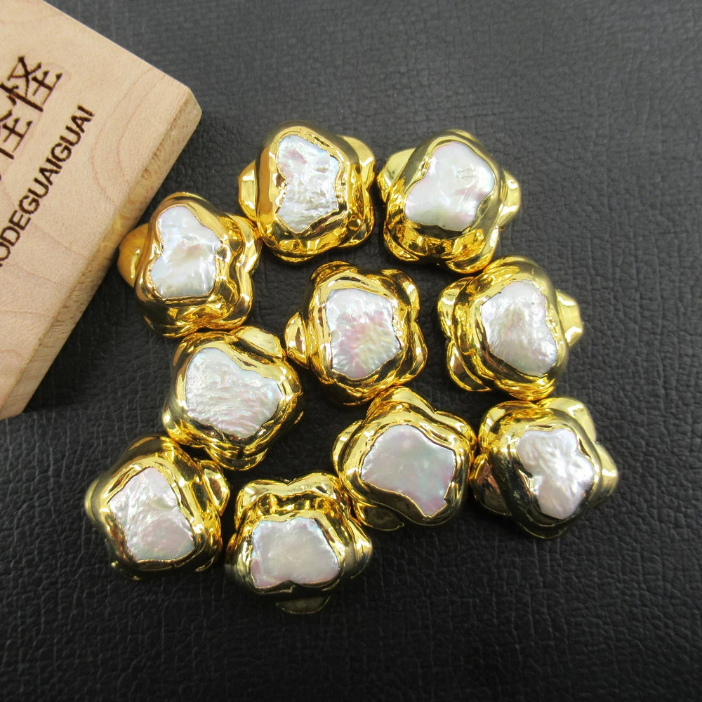 White Pearl Butterfly Beads-ToShay.org