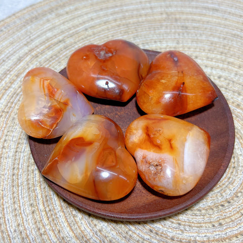Orange Carnelian Druzy Heart-ToShay.org