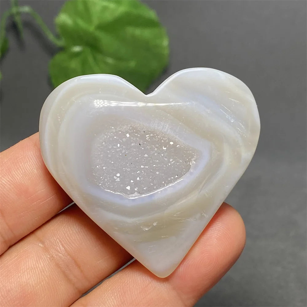 Blue Striped Agate Heart-ToShay.org