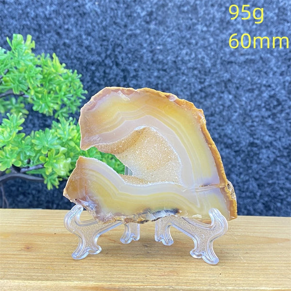 White Agate Geode Slices-ToShay.org