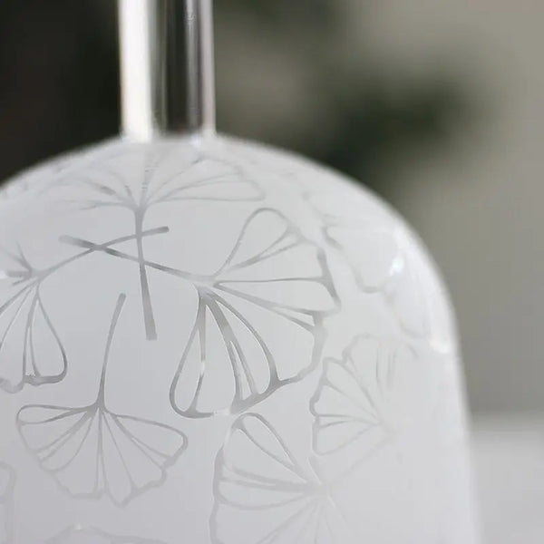 White Frosted Crystal Handle Bowl-ToShay.org