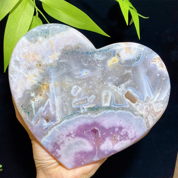 Pink Amethyst Heart-ToShay.org