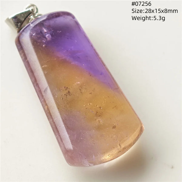 Purple Yellow Ametrine Pendant-ToShay.org