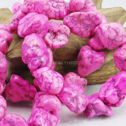 Mixed Howlite Nugget Beads-ToShay.org