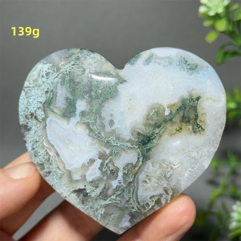 Green Moss Agate Heart-ToShay.org