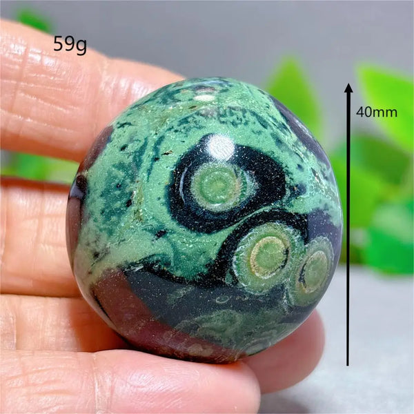 Green Malachite Palm Stone-ToShay.org