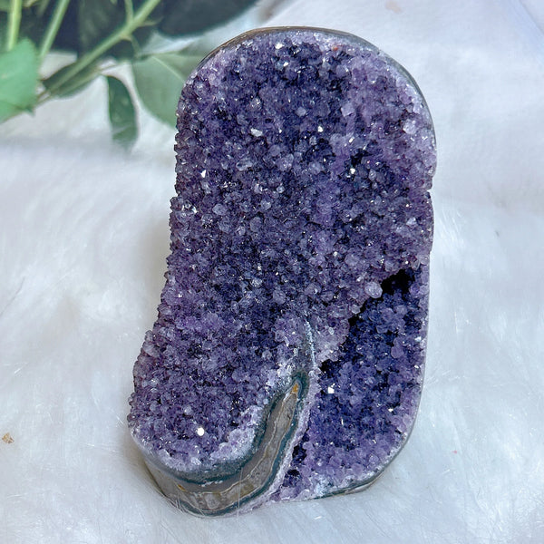 Purple Amethyst Druzy Crystal-ToShay.org