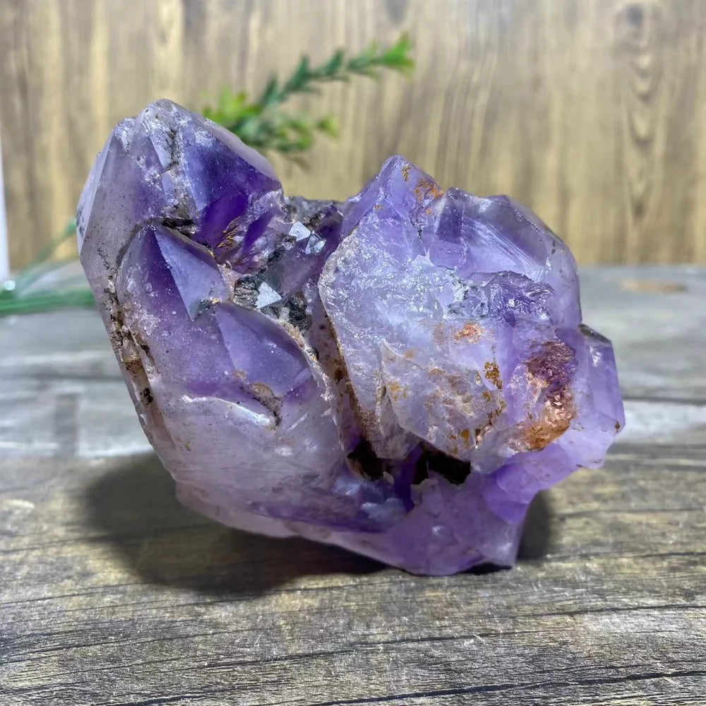 Purple Amethyst Cluster Skull-ToShay.org